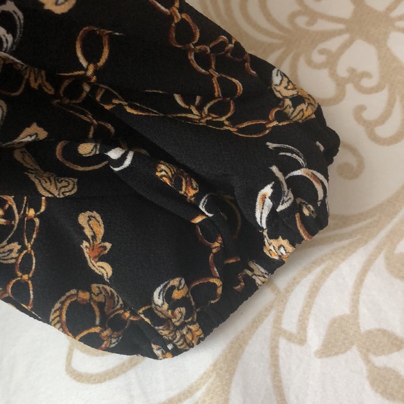 Adrianna Papell 3/4 sleeve with tie front blouse size L - Picture 4 of 6